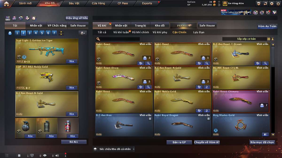 shop acc cf uy tin gia re